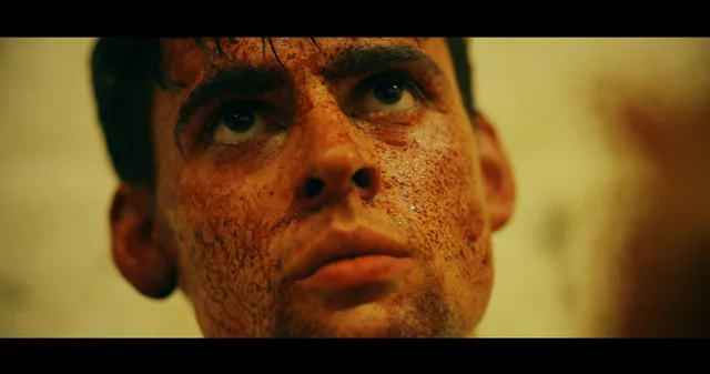 Still from the short film Scarlet Storm